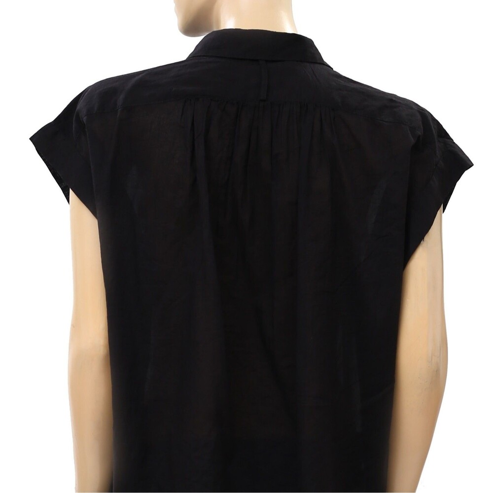 Nili Lotan Normandy Shirt Tunic Top Kimono Formal Cotton Oversized L New 280968 - Picture 8 of 8